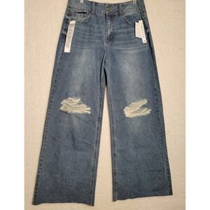 Tinseltown Womens Juniors New Blue High Rise Flare Jeans Size 9/29 NWT‎ 0196